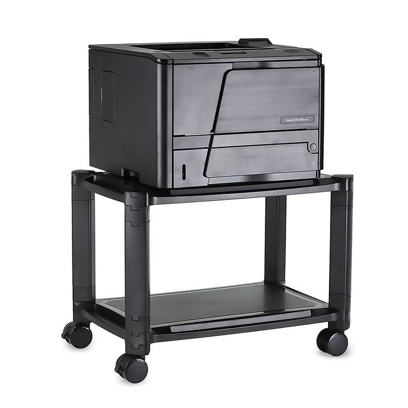 Black 2 Shelf Printer Cart S77286
