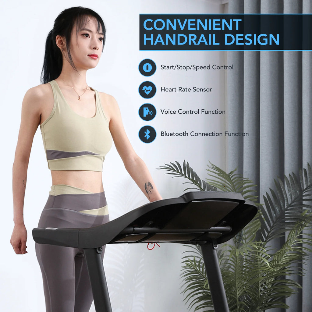 Folding Bluetooth Treadmill with Voice Control N8556
