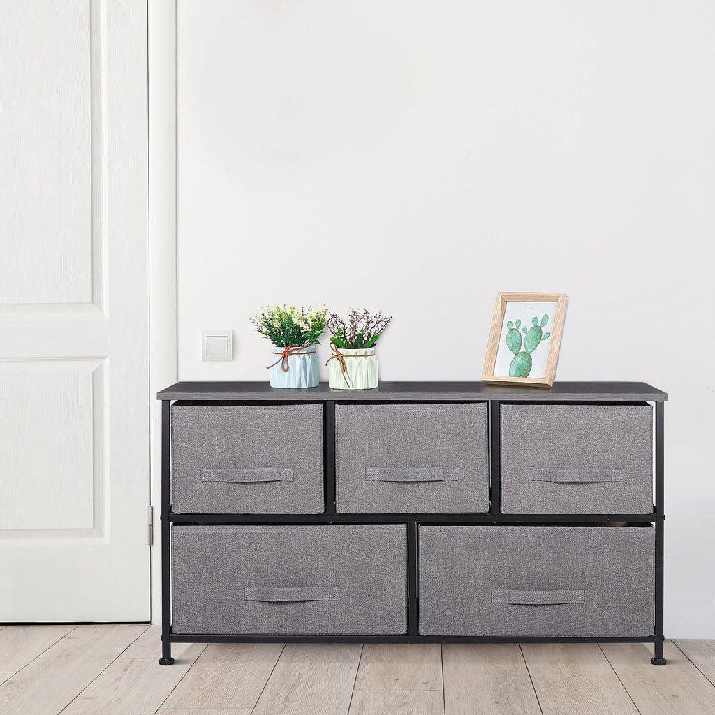 5 Drawers Fabric Dresser Storage Tower Z395