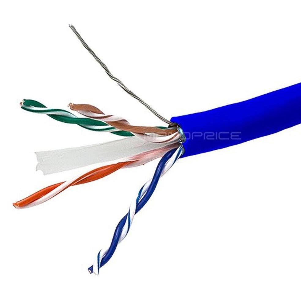 1000ft Cat 6 Bulk Bare Copper Ethernet Network Cable STP K13129