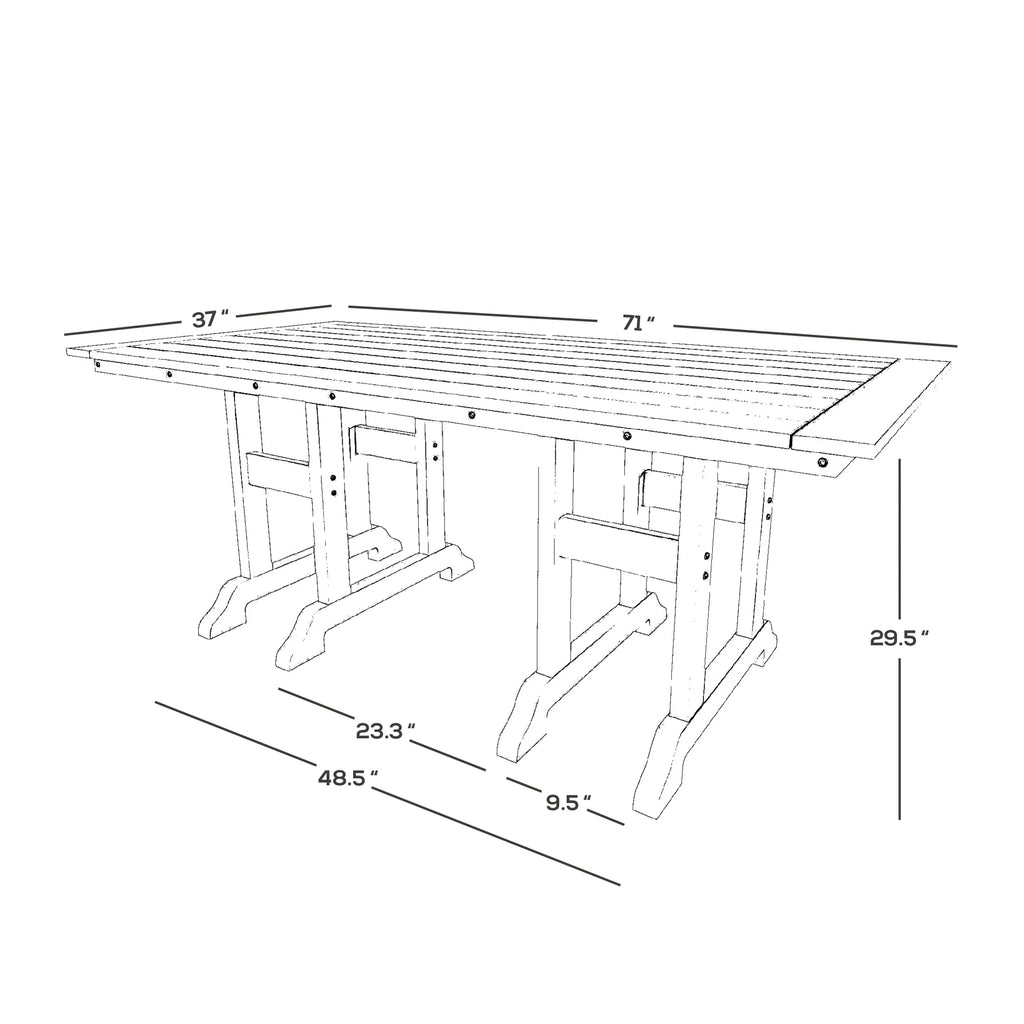 7-Piece All Weather Outdoor Dining Set with Armchairs Q807