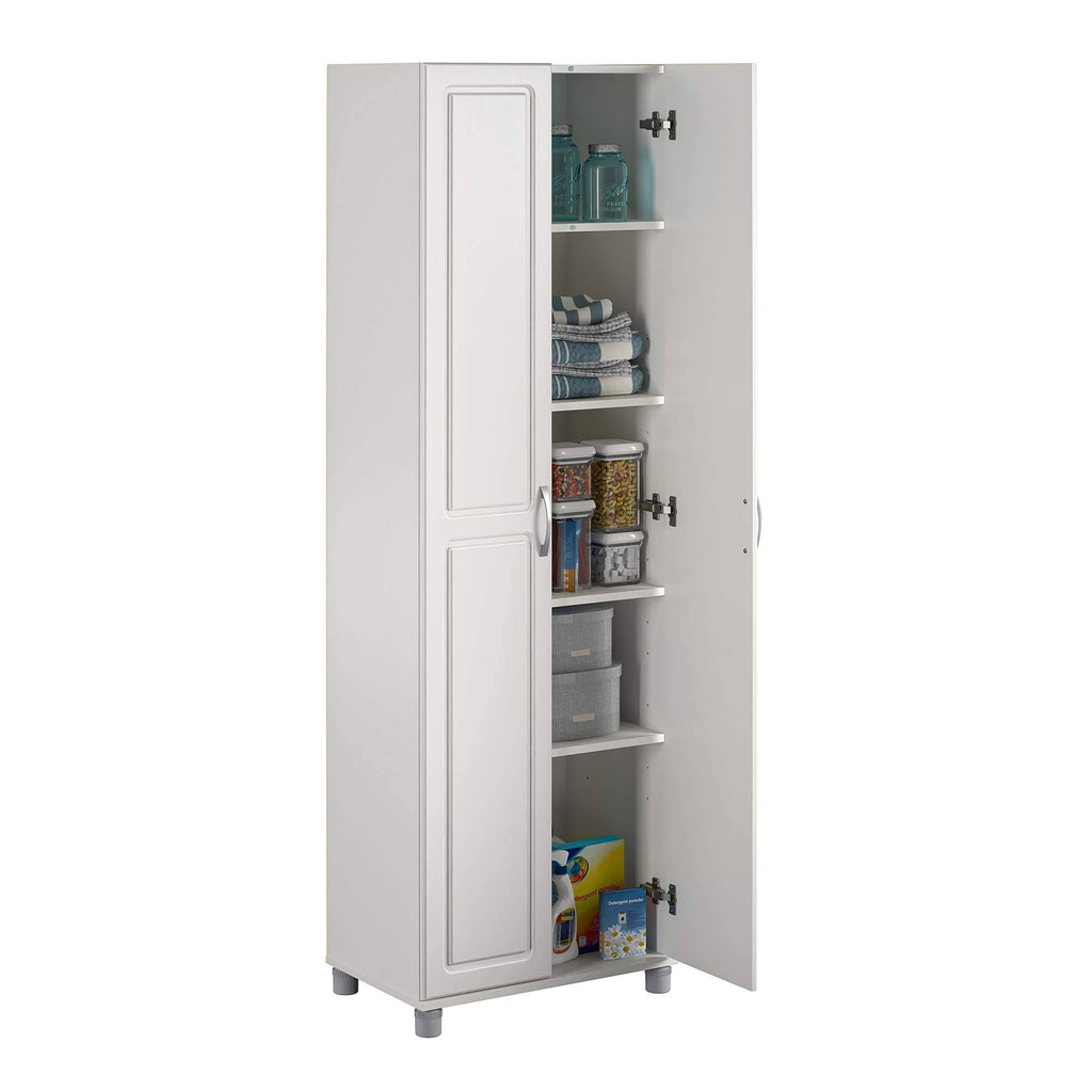 White Utility Storage Cabinet W7966