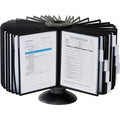 Black Sherpa 40-Panel Carousel Reference System, 80-Sheet Capacity N1725