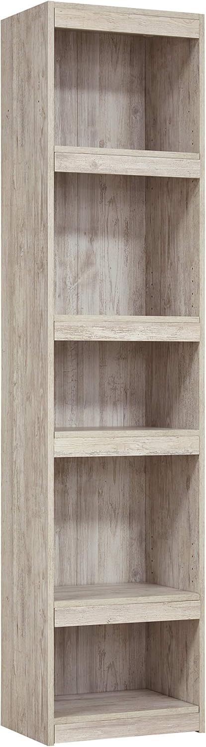 Rustic Pier Bookcase with 3 Adjustable Shelves, Gray Pine H5678
