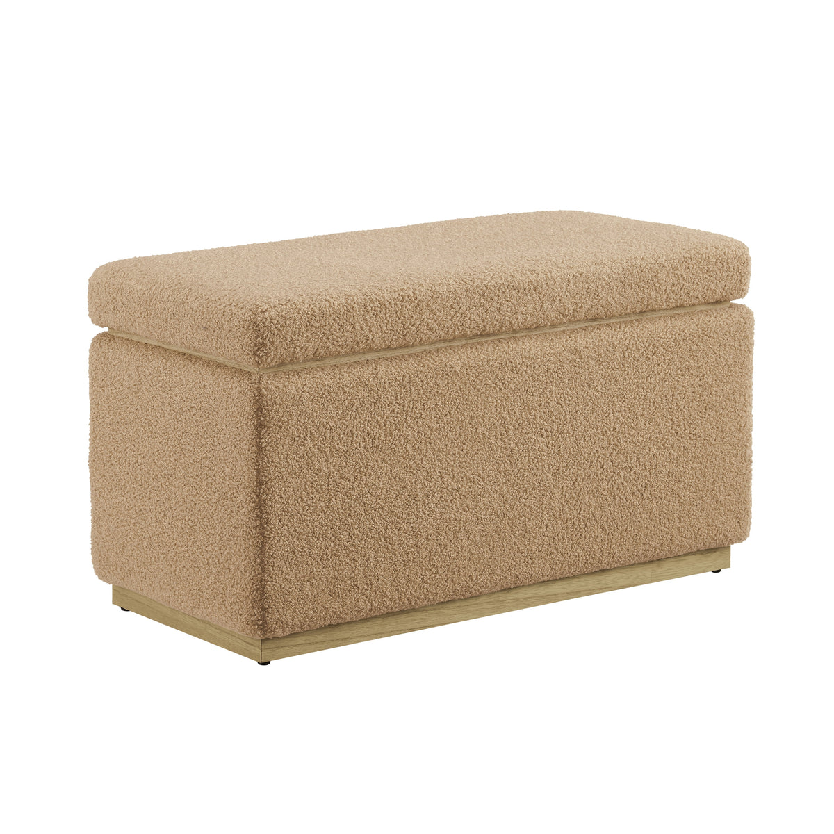 Tan Rectangle Storage Ottoman W4441