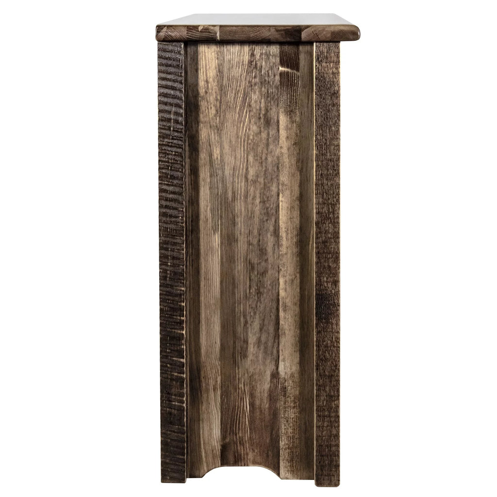 Accent Cabinet with Laser Engraved Wolf Design P569810