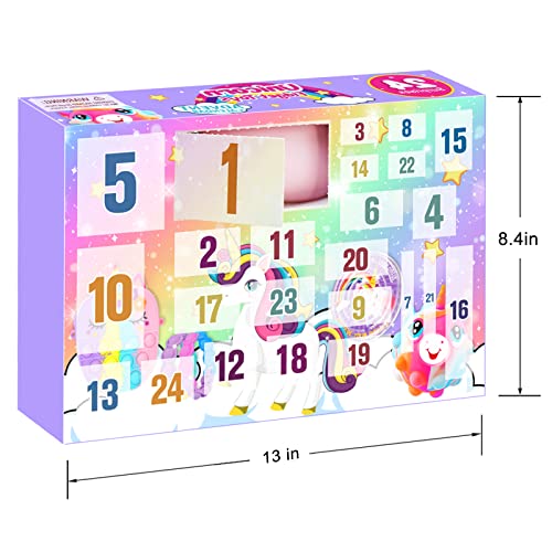 24 Days of Unicorn Fidget Toys Advent Calendar M63004