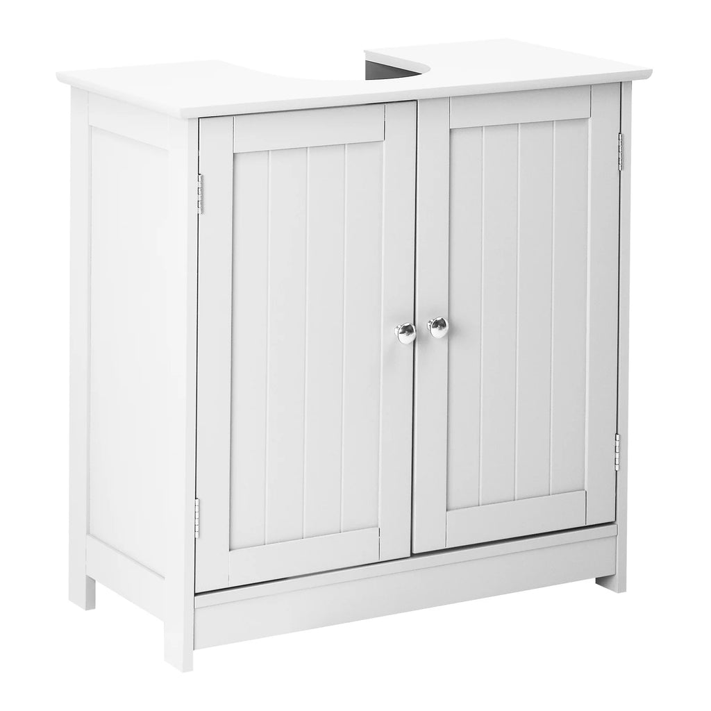 White Free Standing Bathroom Cabinet with 2 Doors H26663