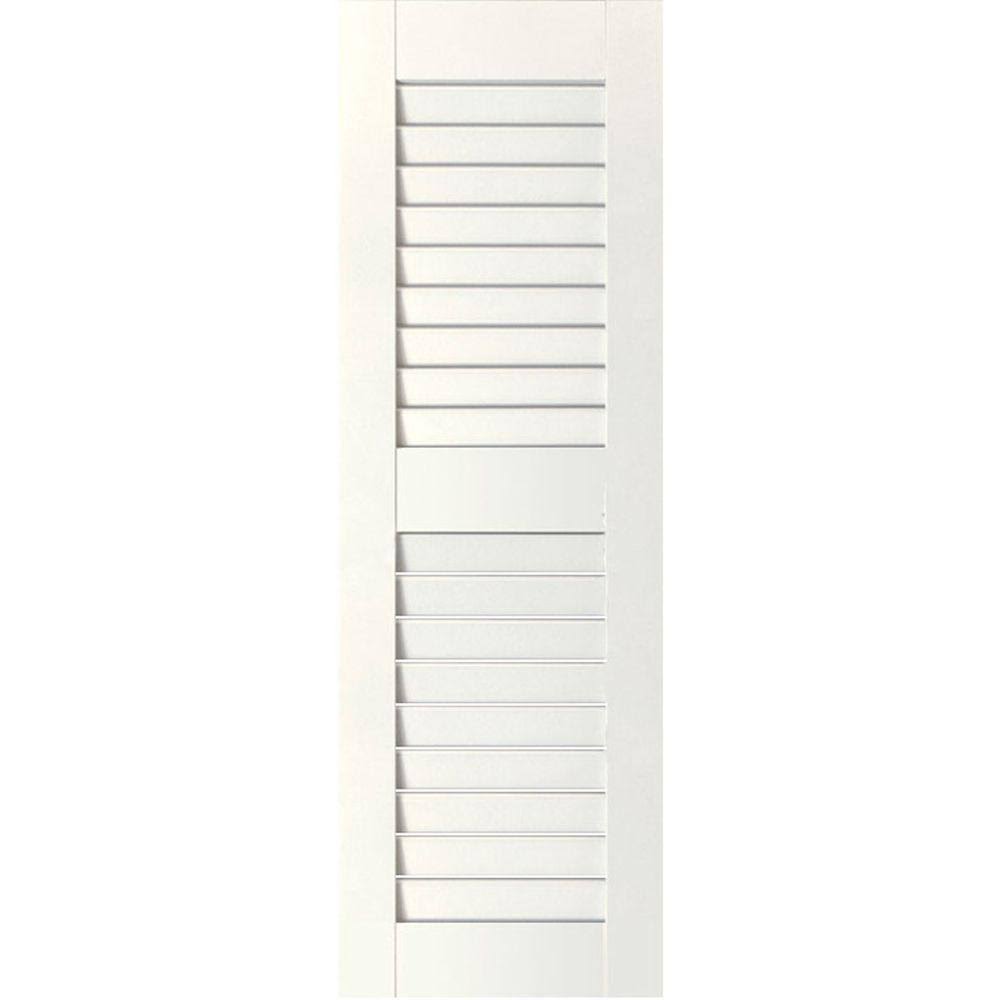 15x22W x 25x22H Primed Open Louvered Shutters P99932