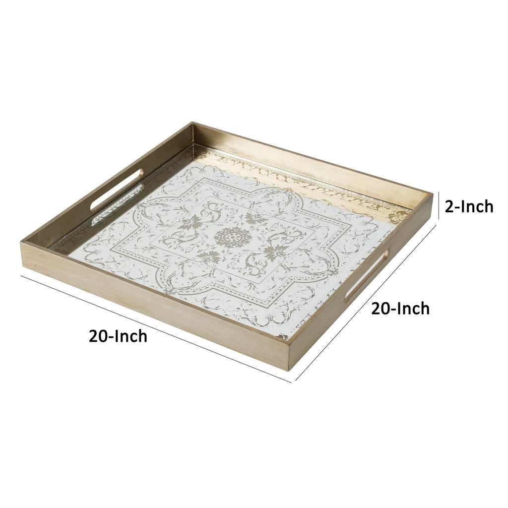 20 Inch Square Decorative Tray O3140