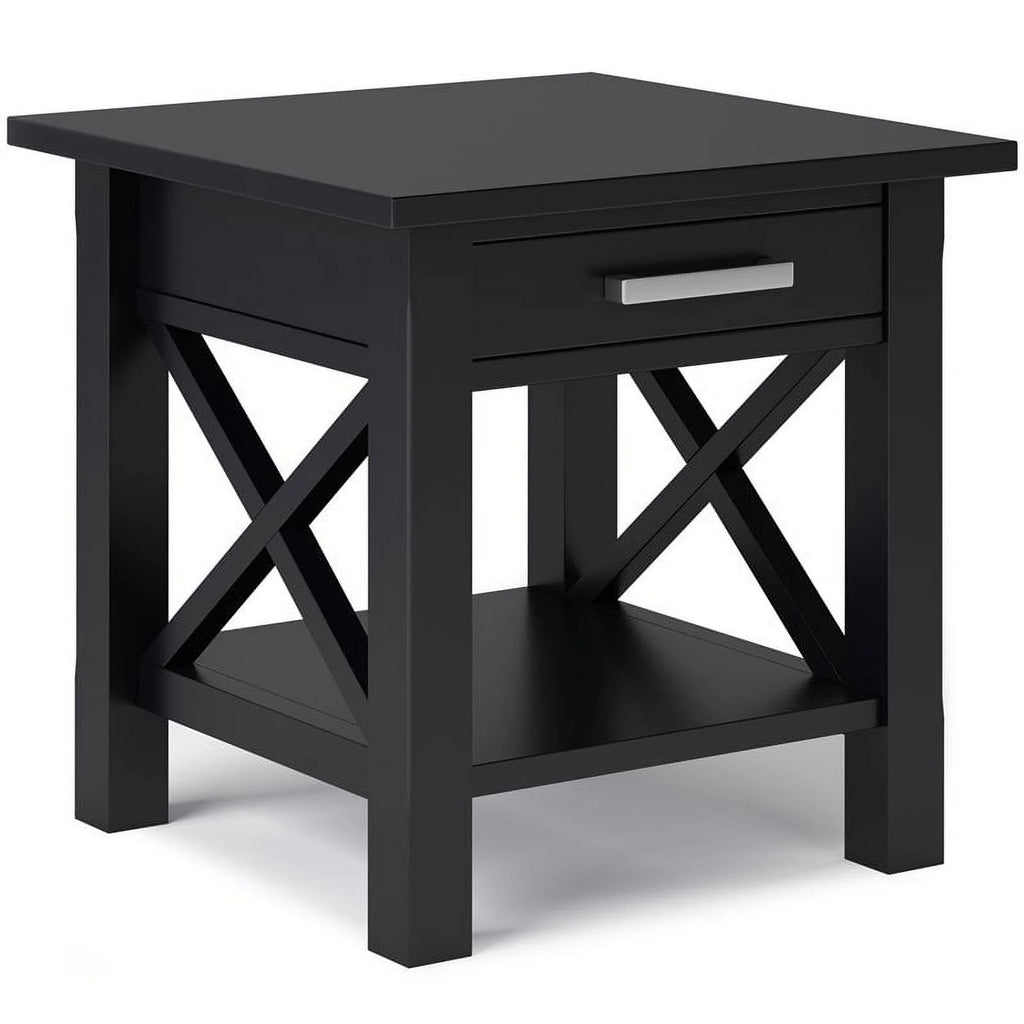 Solid Wood End Table with Storage G117915