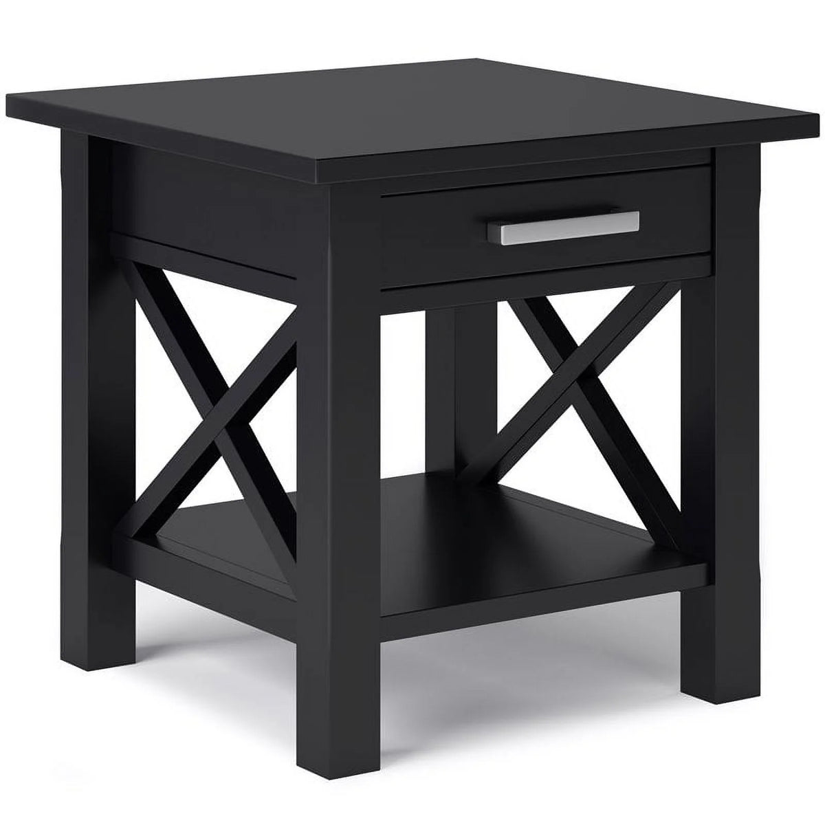 Solid Wood End Table with Storage G117915
