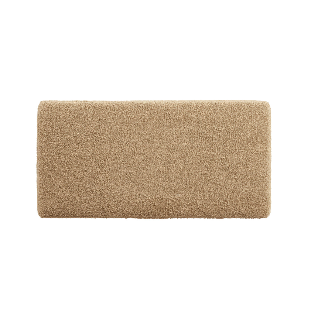 Tan Rectangle Storage Ottoman W4441