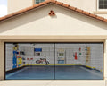 Black Fiberglass Mesh Garage Door Screen V92457