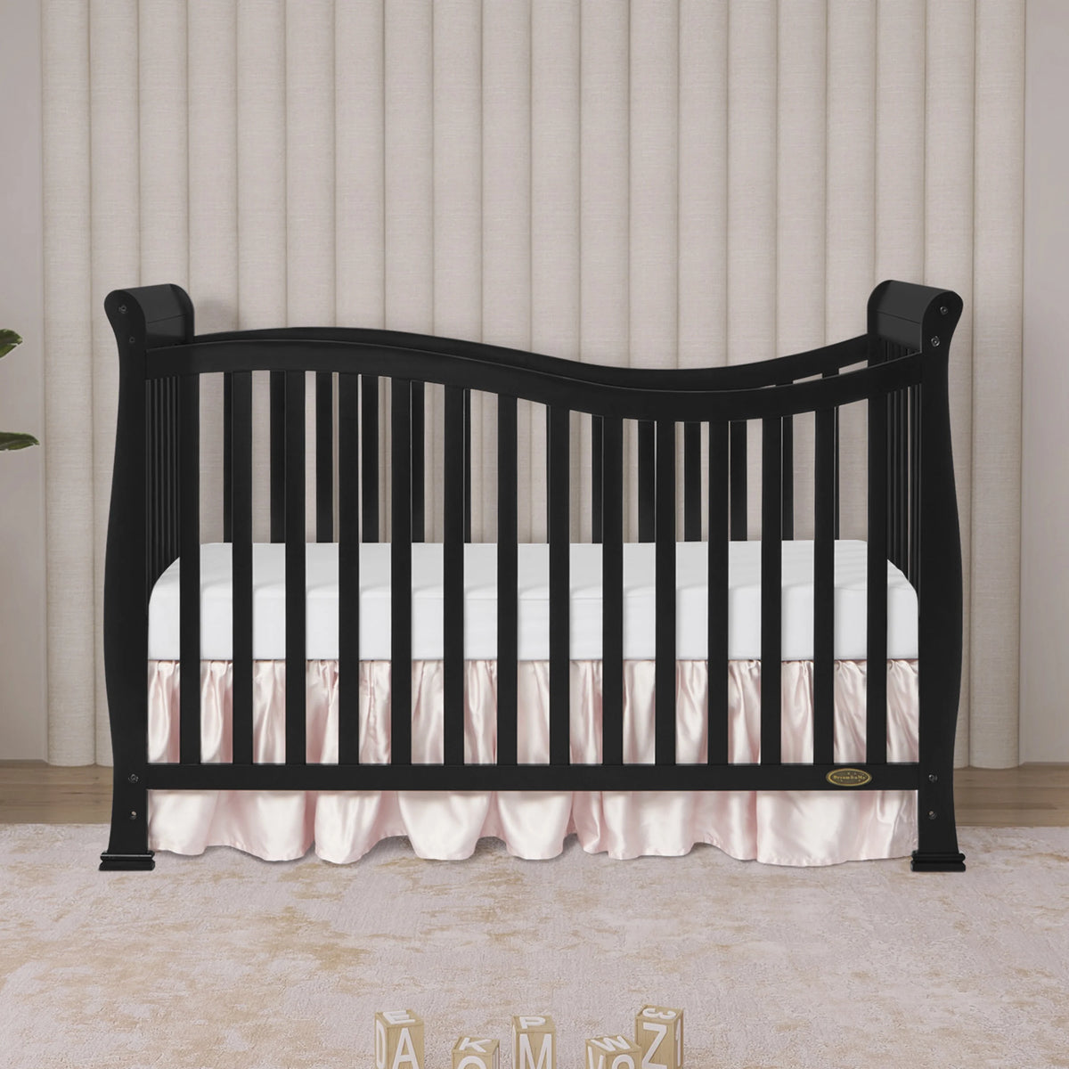 Black Convertible Crib R5547