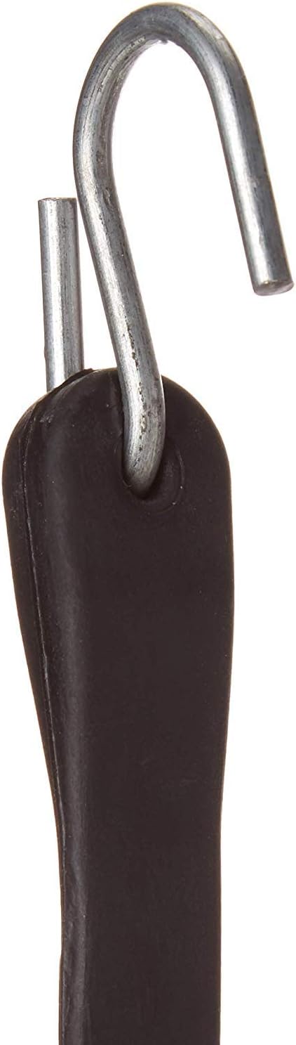 Pack of 25 41 inch Rubber Bungee Cords with Metal S Hooks C148907