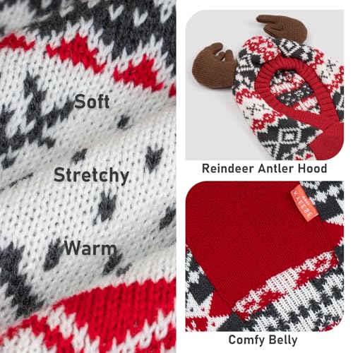 XX-Large Dog Christmas Sweater with Leash Hole Q798