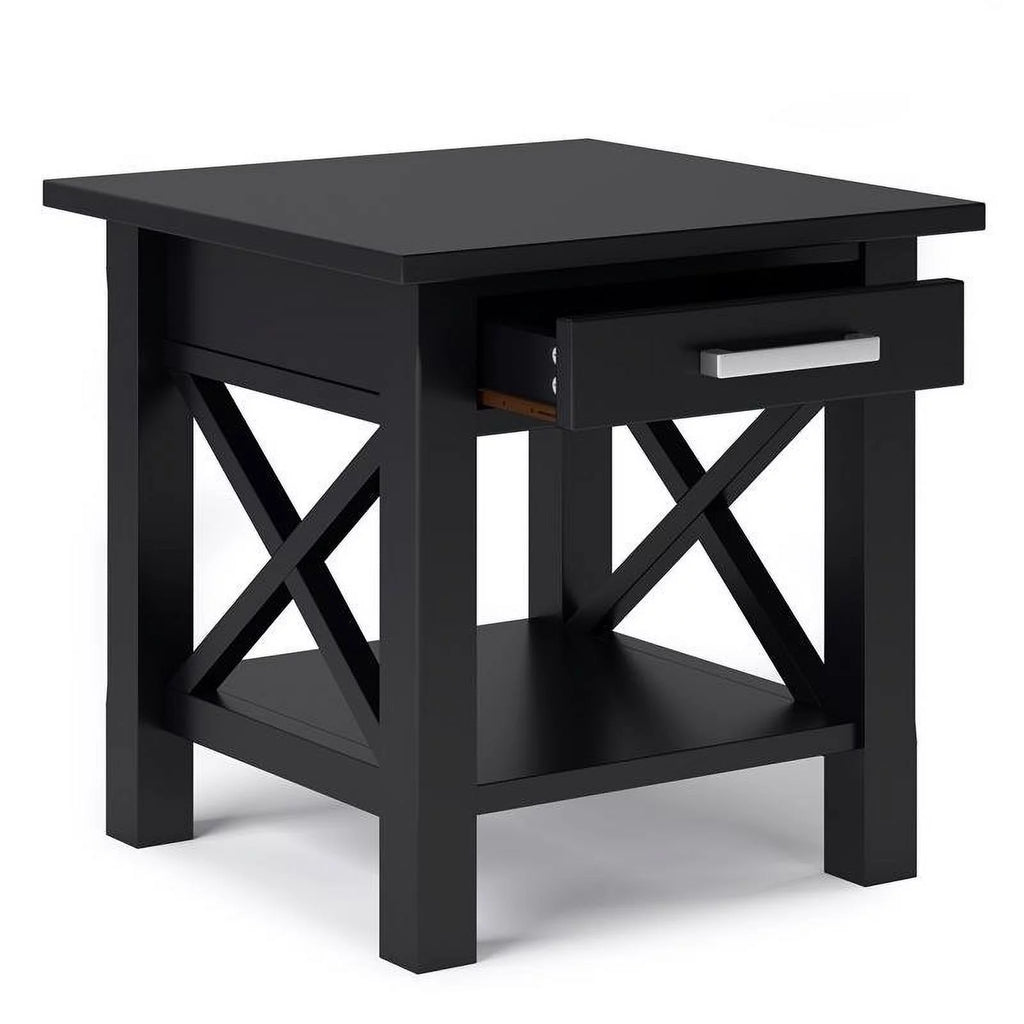 Solid Wood End Table with Storage G117915