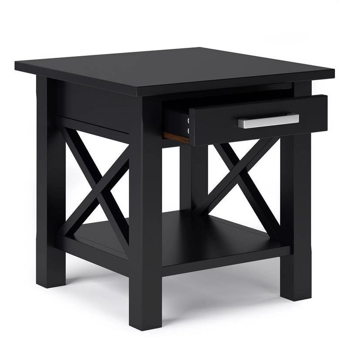 Solid Wood End Table with Storage G117915