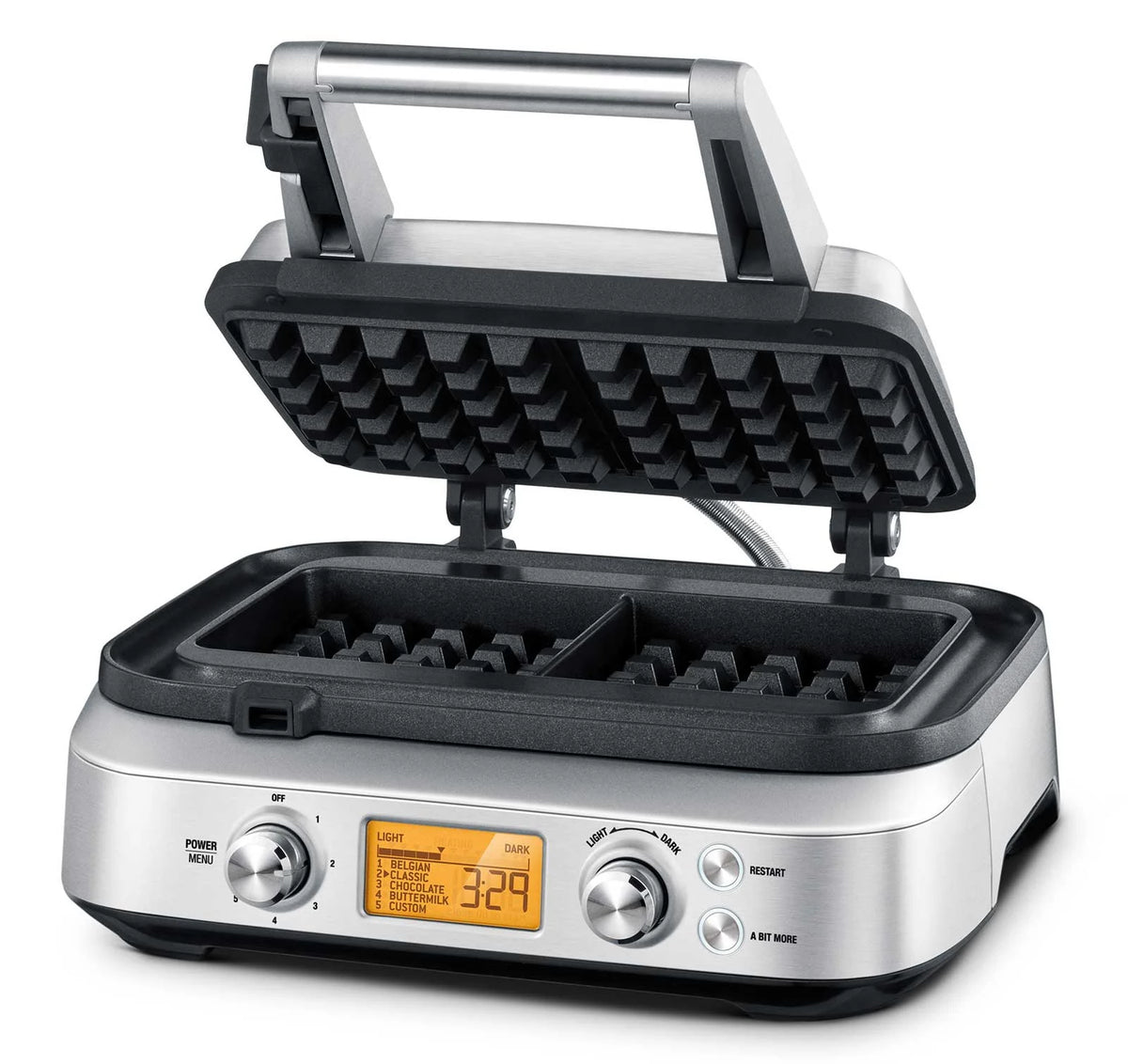 Brushed Stainless Steel 2 Slice Waffle Maker F5007