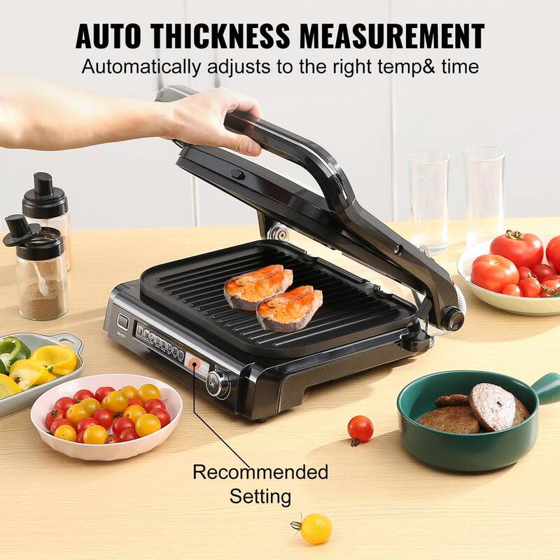 Commercial Electric Griddle 1800-Watt Stainless Steel Grill C1267