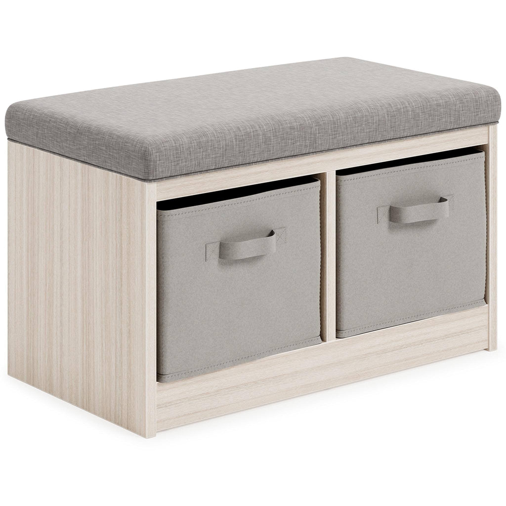 Gray Storage Bench N2517
