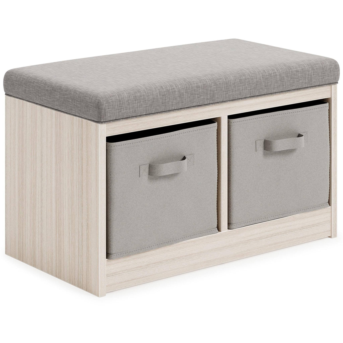 Gray Storage Bench N2517
