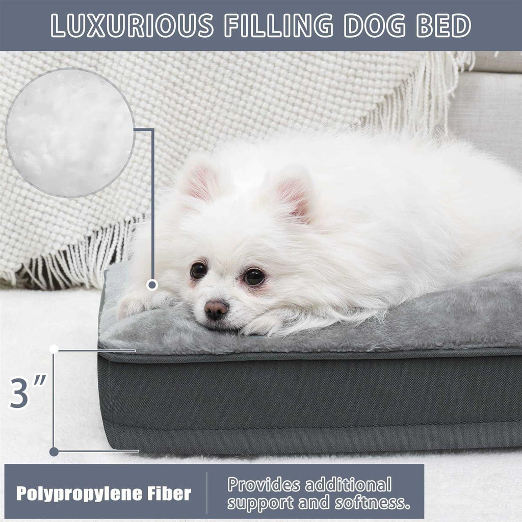 Waterproof Plush Dog Bed with Removable Washable Cover X14000