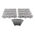 Faux Stone No-Dig Landscape Edging 10-ft. Plastic Gray J504611
