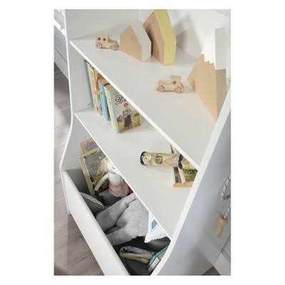 Soft White 3-Shelf Kids Bookcase V687291