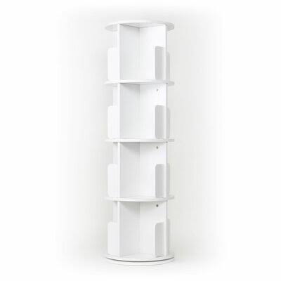 Black Four-Layer Rotating Bookcase L59562