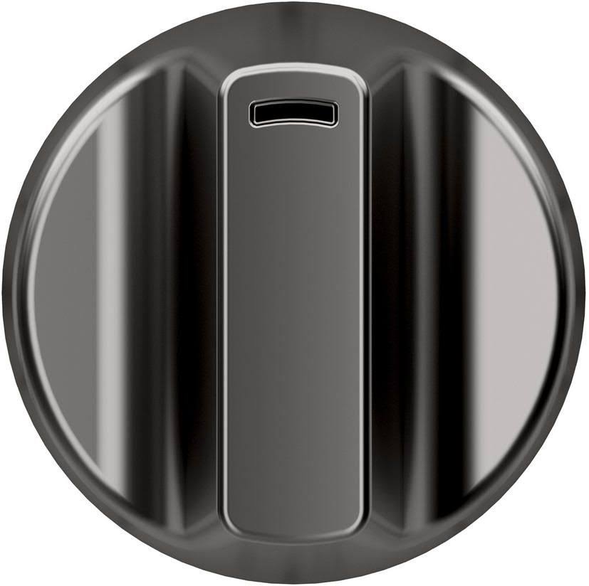 5 Brushed Black Gas Cooktop Knobs E6176