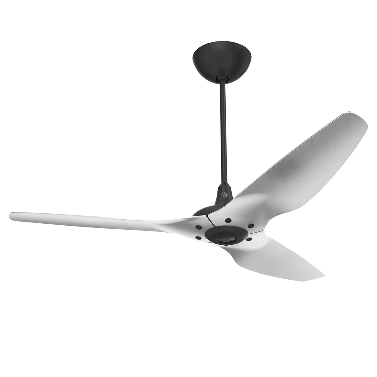60 Ceiling Fan with Brushed Aluminum Blades and Black Finish R395892
