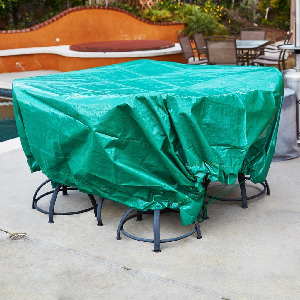 9 ft. x 9 ft. Weather-Resistant Drawstring Tarp T584283