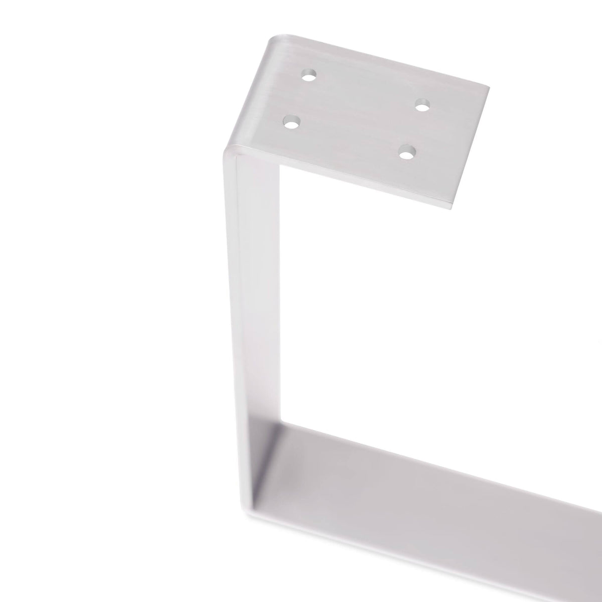 White Flat Bar Table Leg and Bench Base R4073