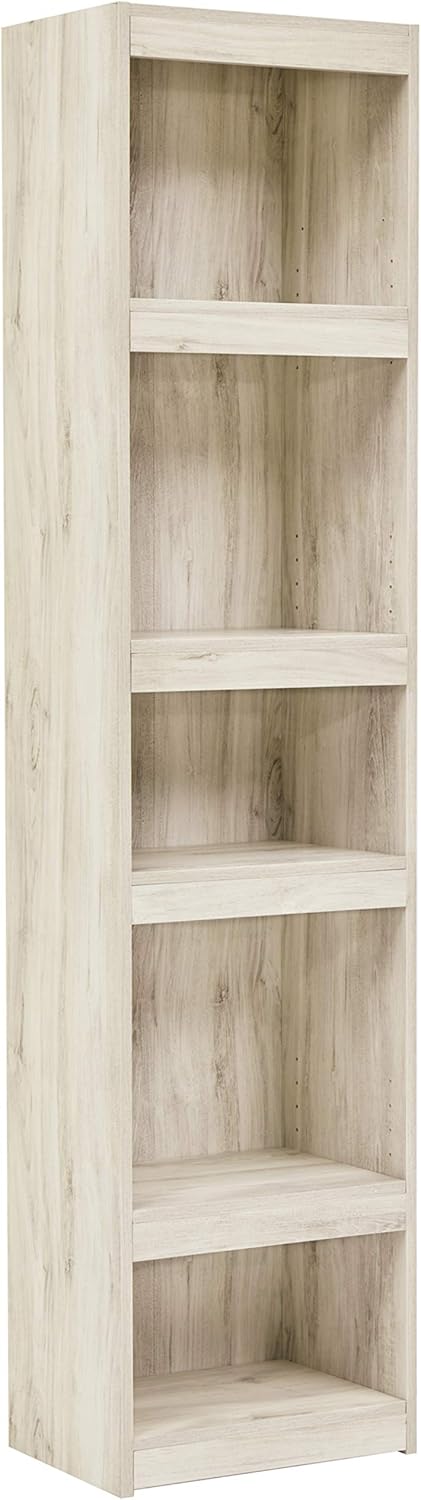 Rustic Pier Bookcase with 3 Adjustable Shelves, Gray Pine H5678