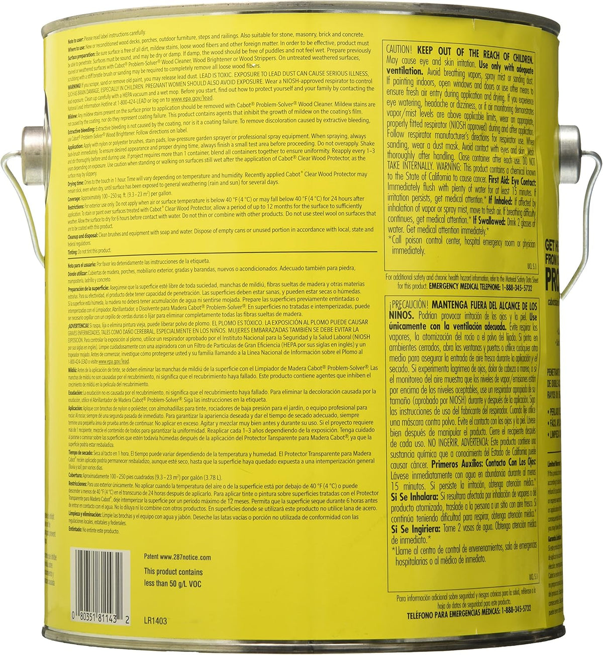 Clear Wood Protector - 1 Gallon Pack of 2 E15186