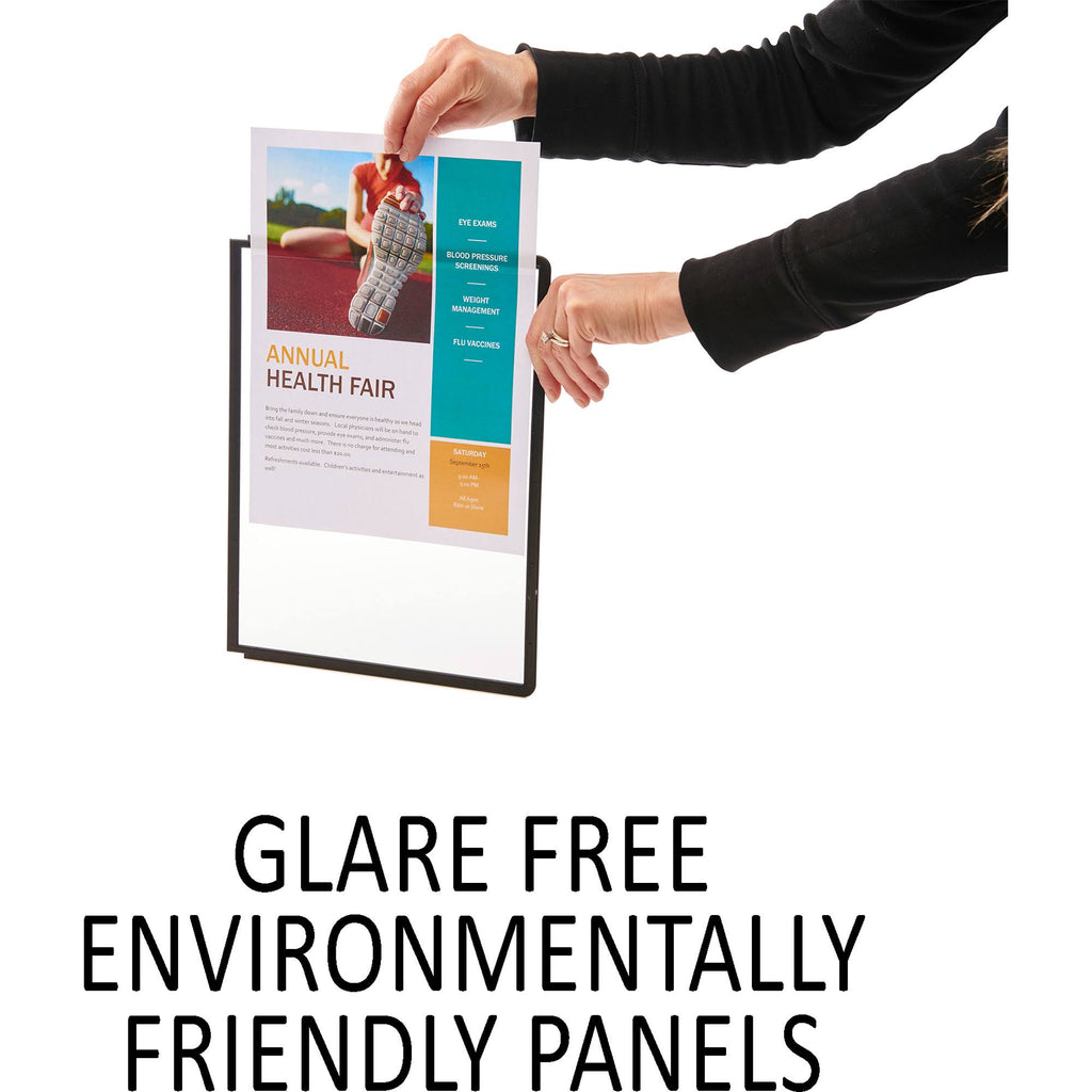 Black Sherpa 40-Panel Carousel Reference System, 80-Sheet Capacity N1725
