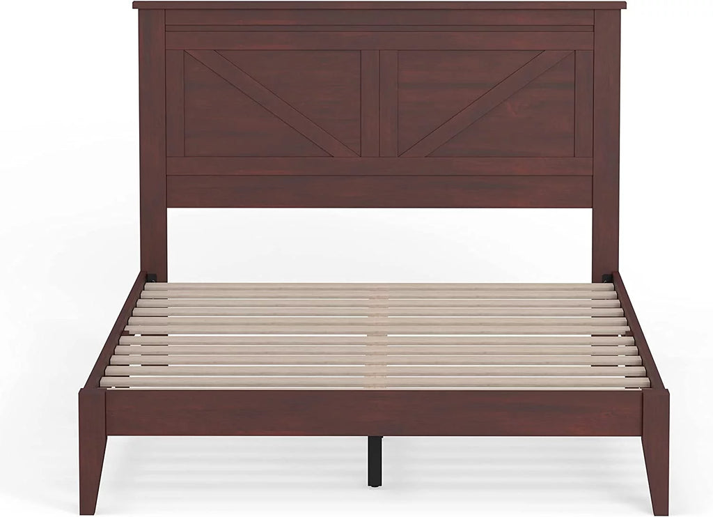 Solid Wood Platform Bed Full M673