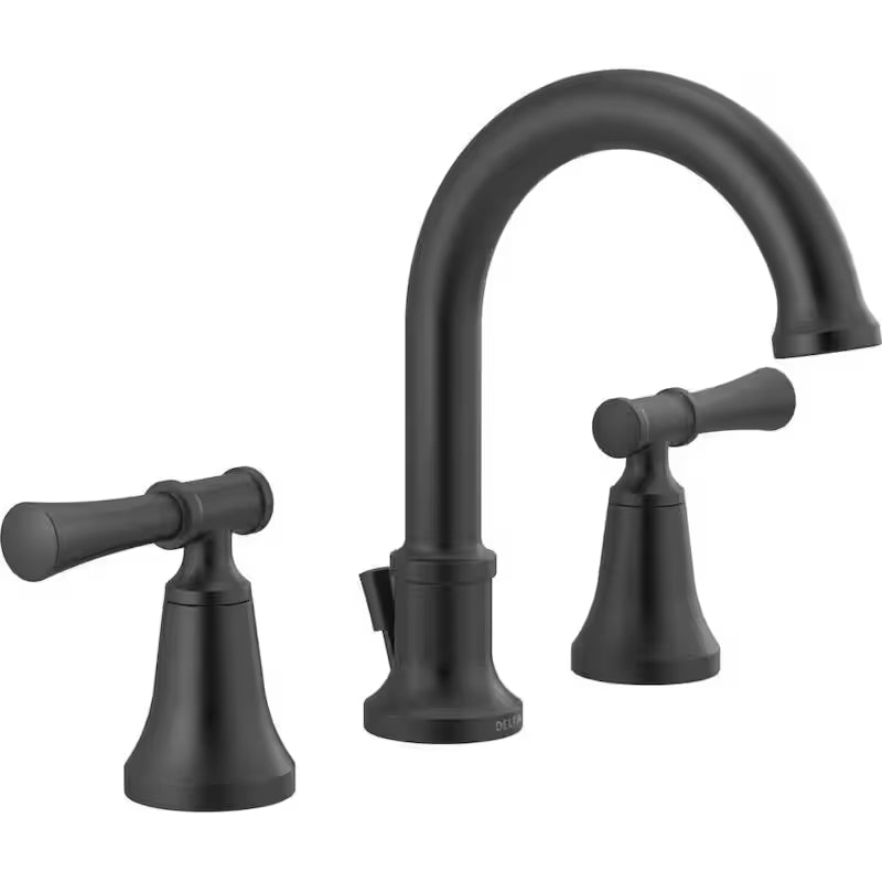 2-Handle Widespread Bathroom Faucet in Matte Black B591