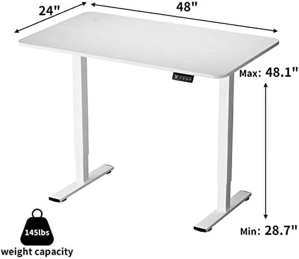 Electric Adjustable Standing Desk 55 x 24 with Memory Preset J1058