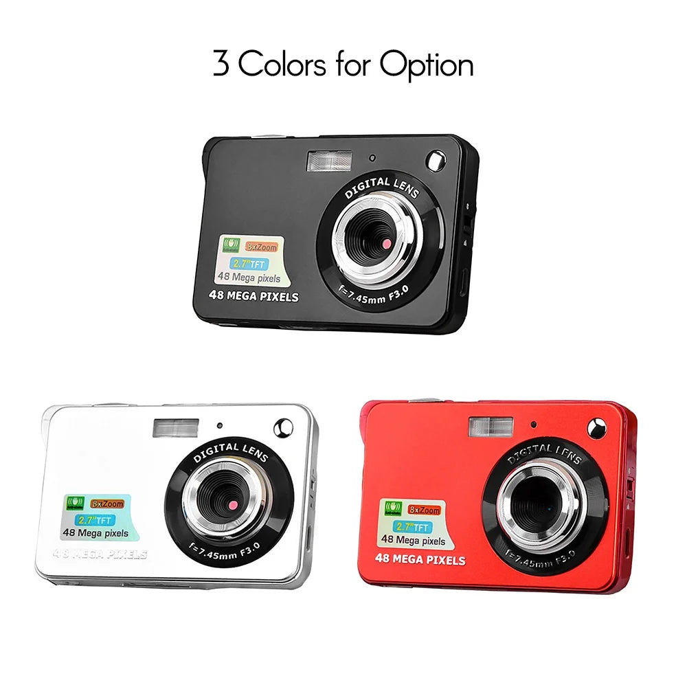Digital Camera 18mp 2.7 Inch Lcd Screen 8x With Battery Pocket Camera F48930