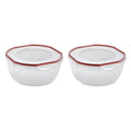 8.10 Quart Plastic Food Storage Bowl Container, 2 Pack K1069