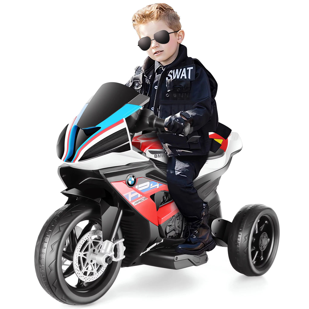 12V White 3 Wheels Kids Ride on Motorcycle A614