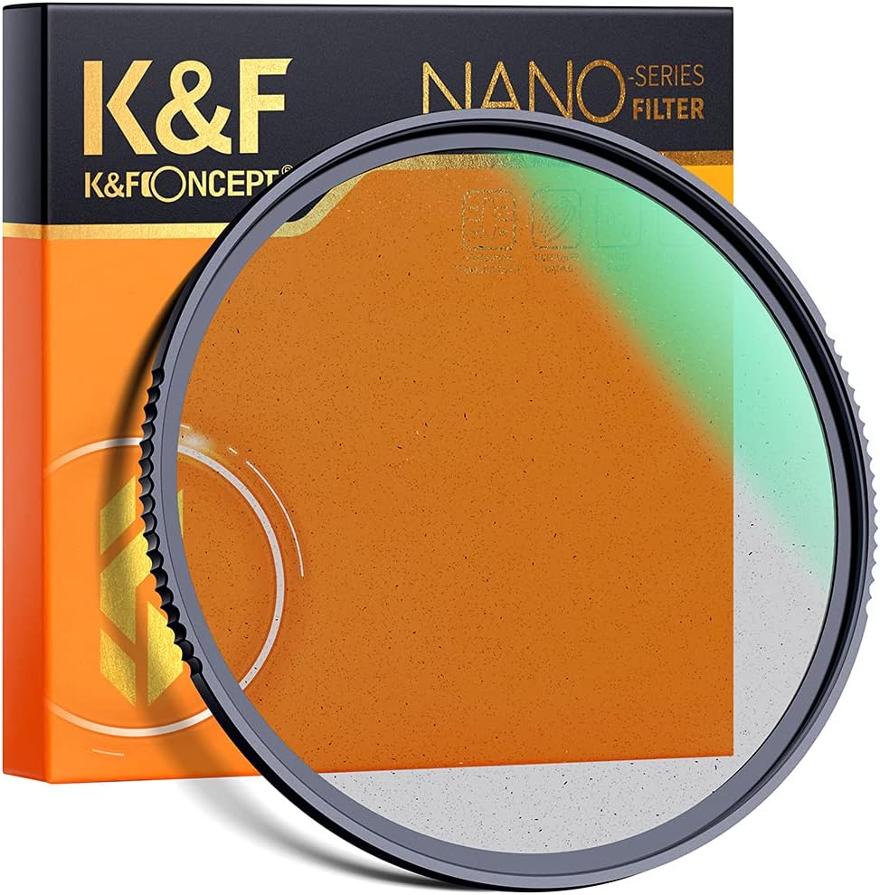 72mm Black Diffusion 1/2 Filter with 28 Multi-Layer Coatings Waterproof for Camera Lens Pack of 2 T4637