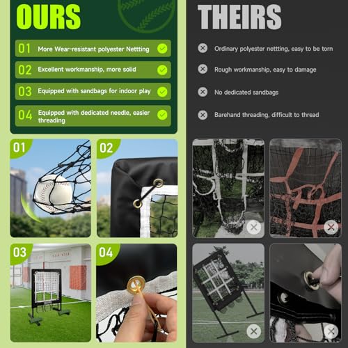 9 Hole Pitching Net with Strike Zone Y39097