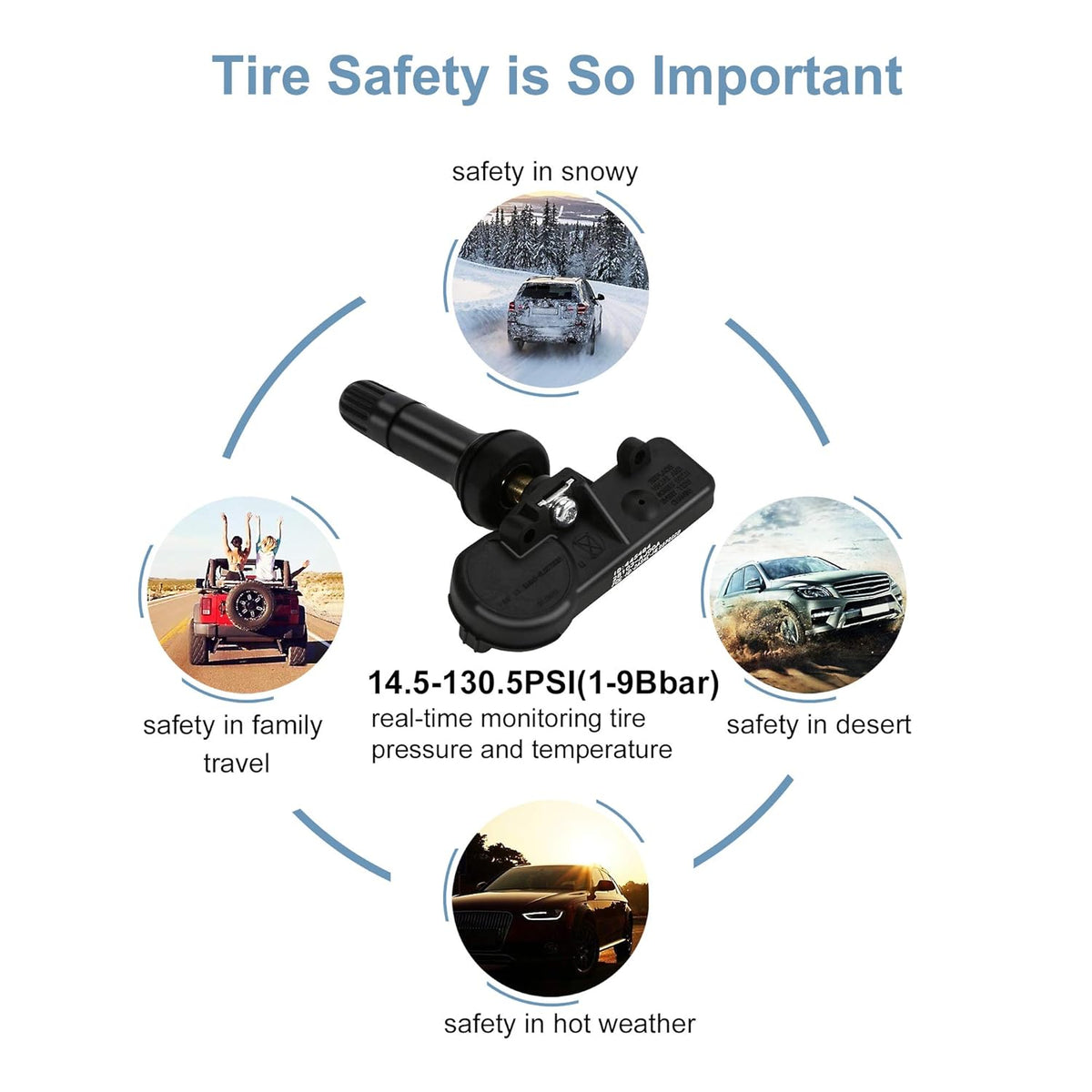 Subaru Tire Pressure Sensor 315MHZ TPMS Sensor 4 Pack G74965