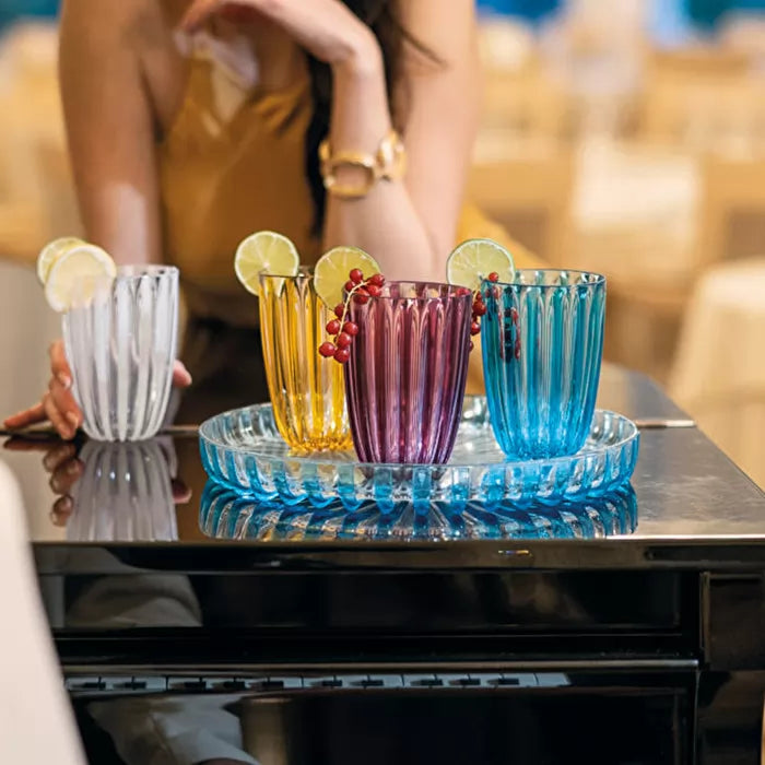 Set of 4 Blue Glasses K842