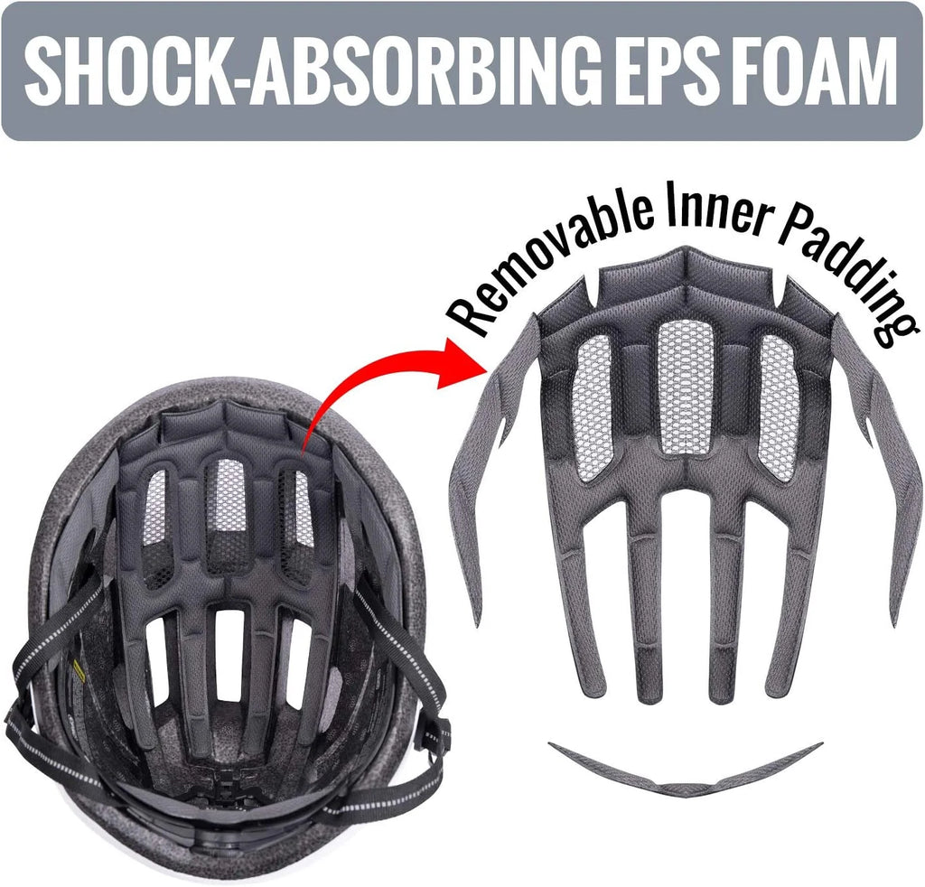 Adult Bike Helmet CPSC-Compliant Lightweight Adjustable Helmet F4512