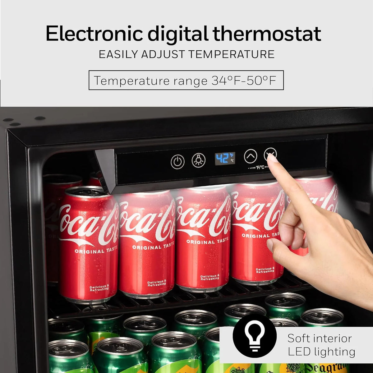 48 Can Mini Fridge with Glass Door K42643